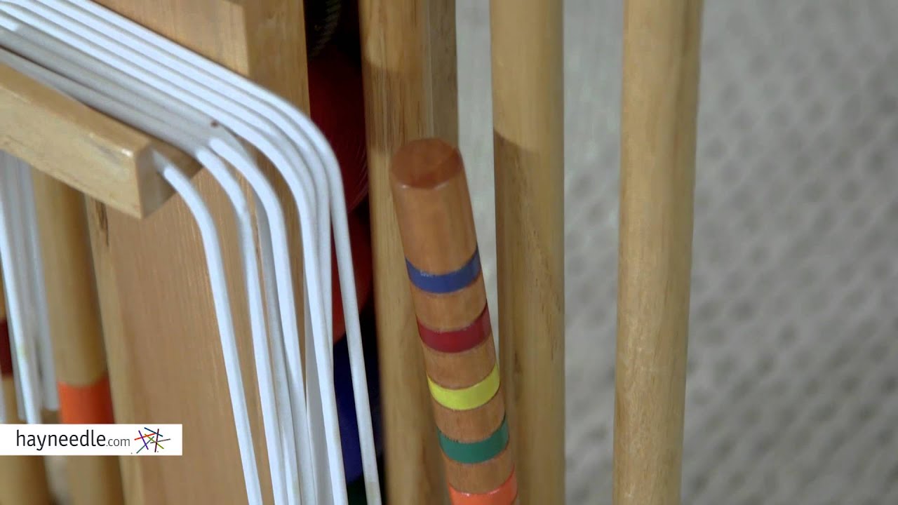 Lion Sports Premier 6 Player Croquet Set with Stand - Product Review Video