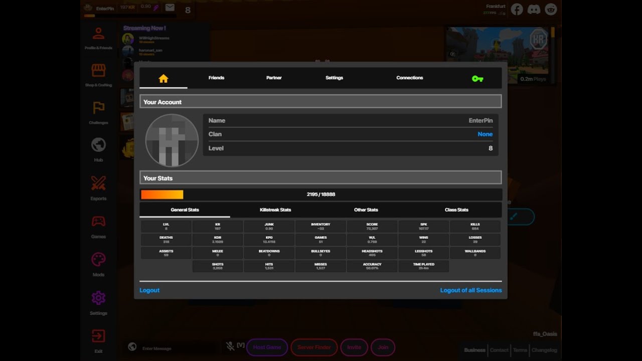CS:GO Player Tries Krunker io 50% acc