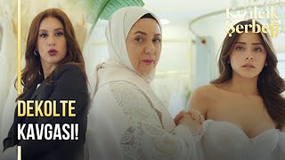 Doğa'nın gelinlik alışverinde dekolte kavgası! | Kızılcık Şerbeti 3. Bölüm