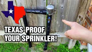 WINTERIZE YOUR SPRINKLER FOR A TEXAS FREEZE!! (EASY)
