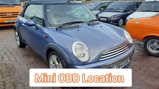 Mini Cooper Mk1 R50 R52 R53 OBD 2 Diagnostic Port Location