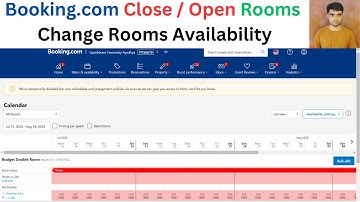 How Close And Open Rooms On Booking.com | Booking.com Block And Unblock Rooms | Booking.com Extranet