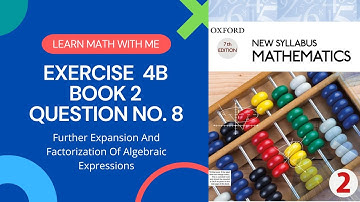 Exercise 4B Question no.8 II Oxford New Syllabus Mathematics II Chapter 4 II Book 2 II O Level Math