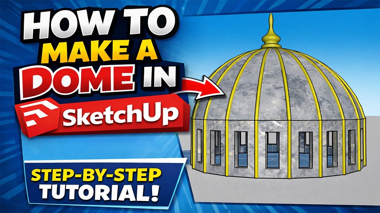 How to Make Dome in SketchUp Easy SketchUp Tutorial - YouTube