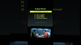 Python MCQ'S.#python#codingisfun#coder#coderlife#coding#developer #software#logics#computerscience