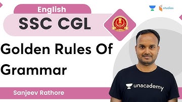 Golden Rules Of Grammar |  SSC CGL | By Sanjeev Rathore Sir | wifistudy studios