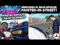 Mercedes SL Rear Spoiler - Painted-In-Street Amazing Results Watch! + Driving On Road Filmed!