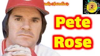 Pete Rose : A Controversial Baseball Legend