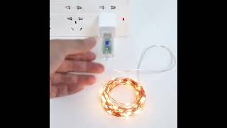 Licer LED String Lights 8 Modes Remote Control Dimming  Copper Wire Fairy Lights with Battery Box