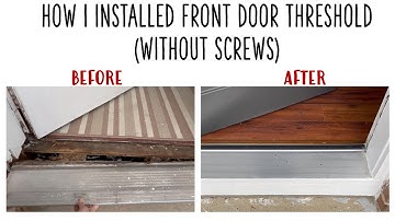 Simple and Easy Replacement of Entry Door Threshold