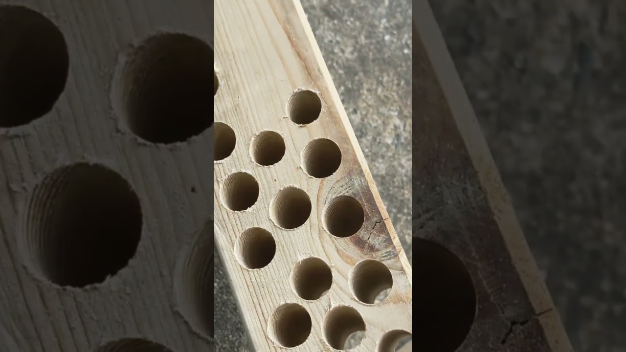 Red color woodworking drill bits