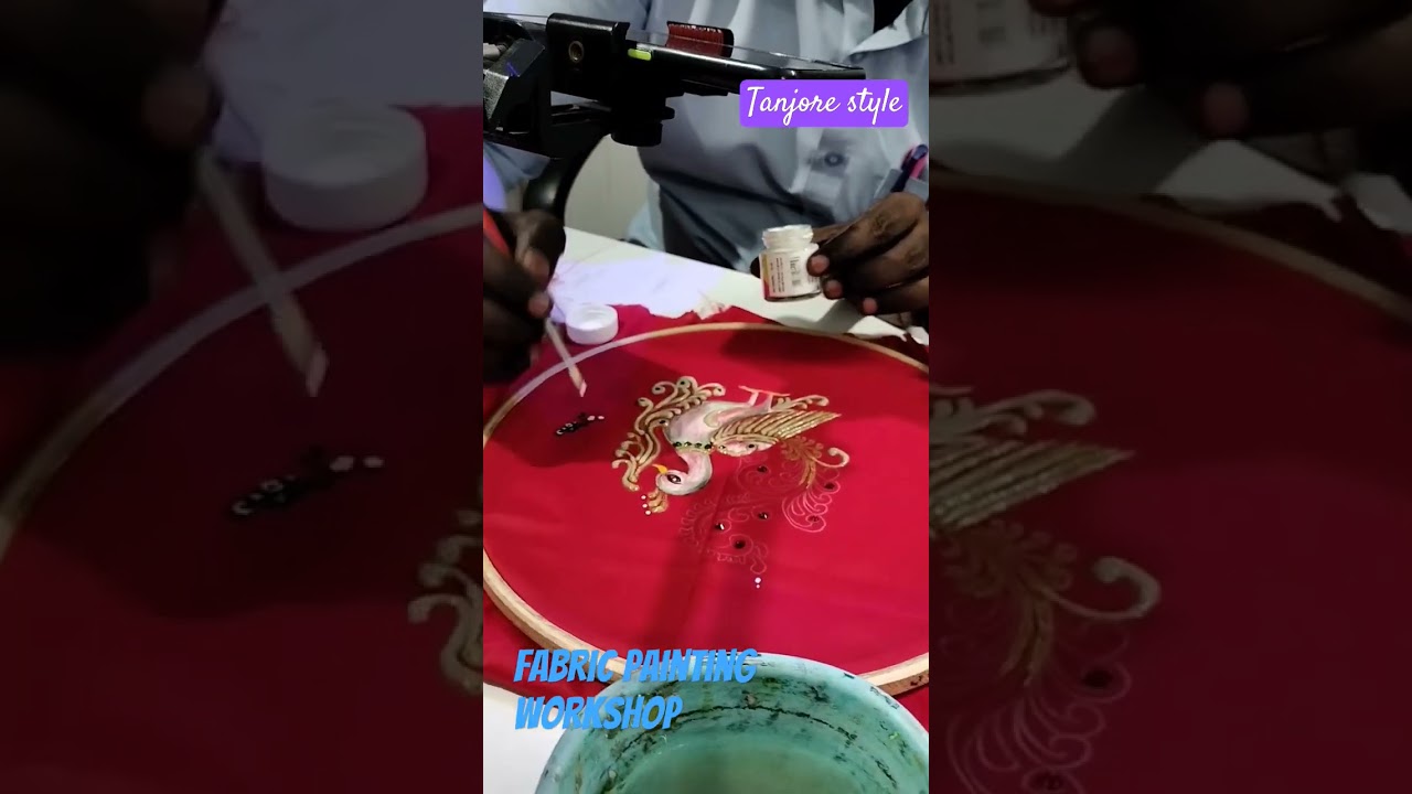 Mayan school of fine arts I Tanjore style FABRIC PAINTING classes I 