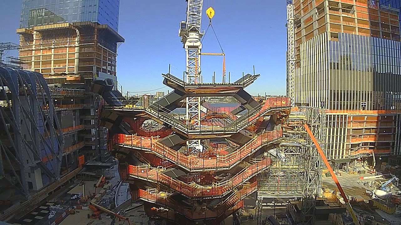 Time Lapse of Hudson Yards' "The Vessel" under construction YouTube