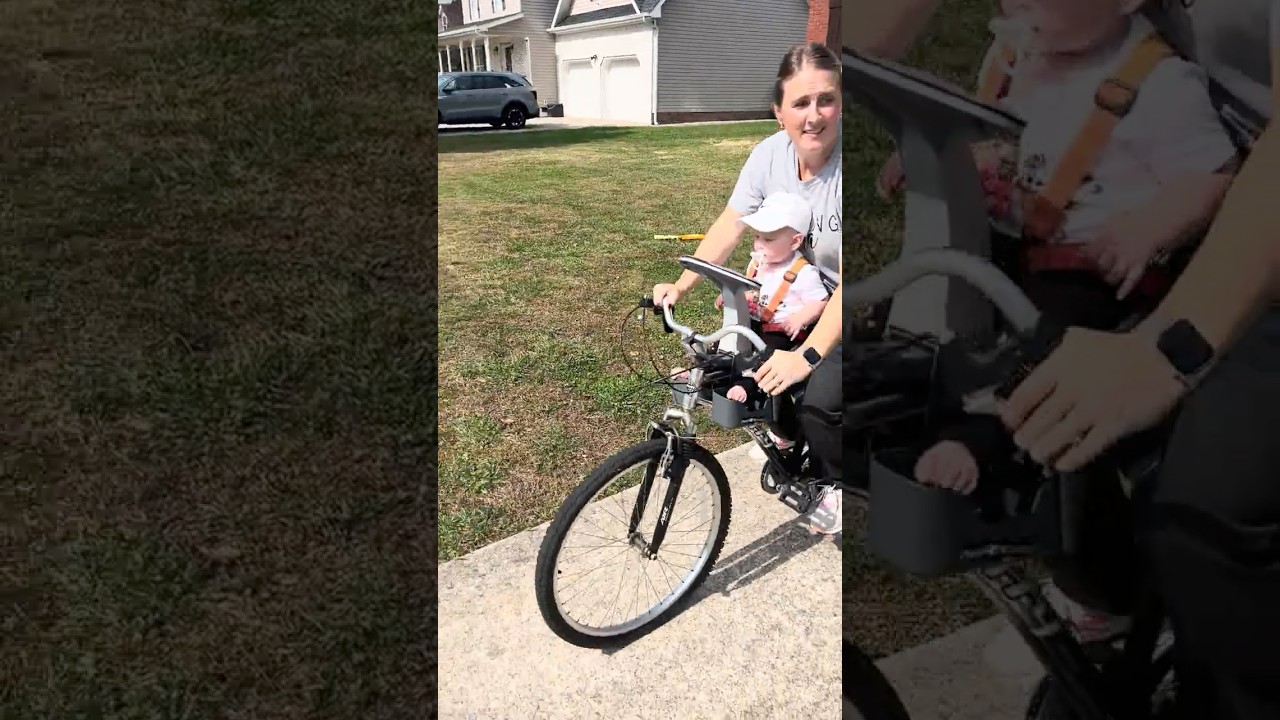 Mommy And Palmer Going For A Bike Ride! 