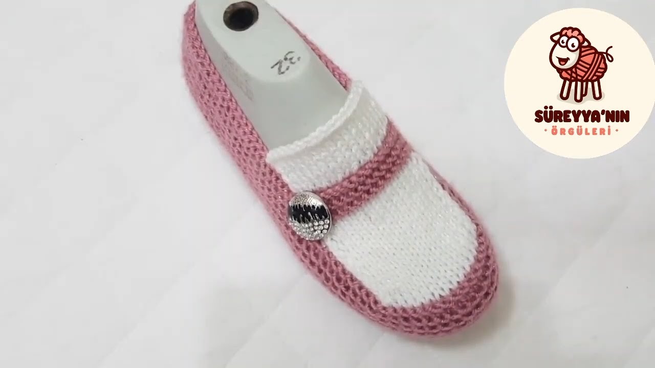 30 Dakikada Ayakkabı Gibi Patik 💯 ! İki Şiş Patik Yapımı