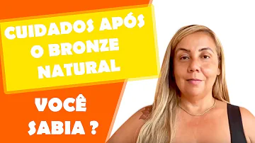 O que usar após bronzeamento natural?