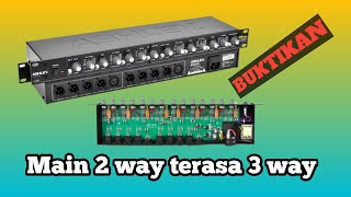 Tutorial setting crossover main 2 way terasa main 3 way