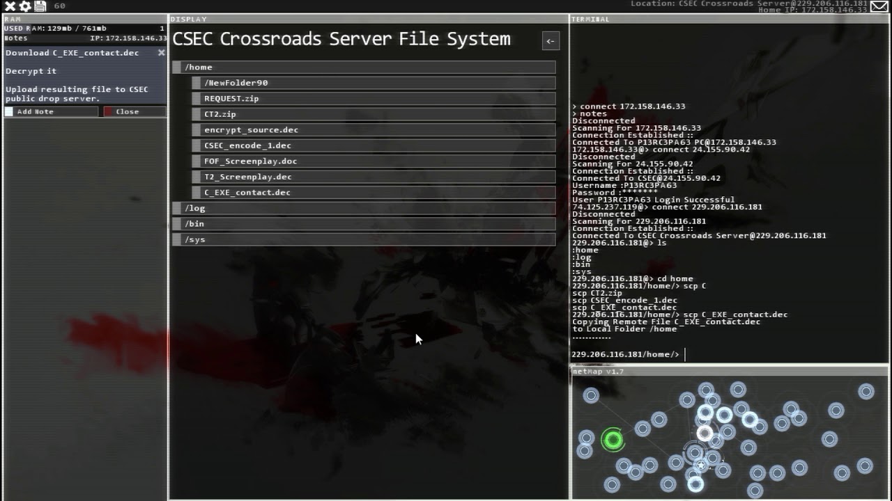 HackNet OS Walkthrough Episode 15: Two Ships in the Night