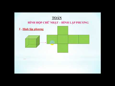 Toán lớp 5 - Tuần 21. Bài: Hình Hộp Chữ Nhật - Hình Lập Phương