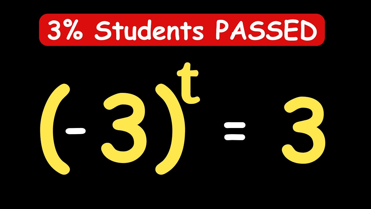 Tt Ton Math OLYMPIADS || How to Solve for t? || t = ? #maths - YouTube