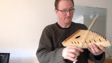 Diatonic Bowed Psaltery fitted with viola strings in the bass