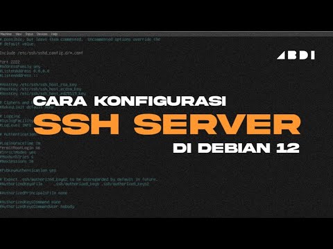 Cara Konfigurasi SSH Server di Debian 12 VirtualBox - YouTube
