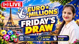 The National Lottery Euromillions Draw Live results from Friday 02 October 2026 | Euro Millions