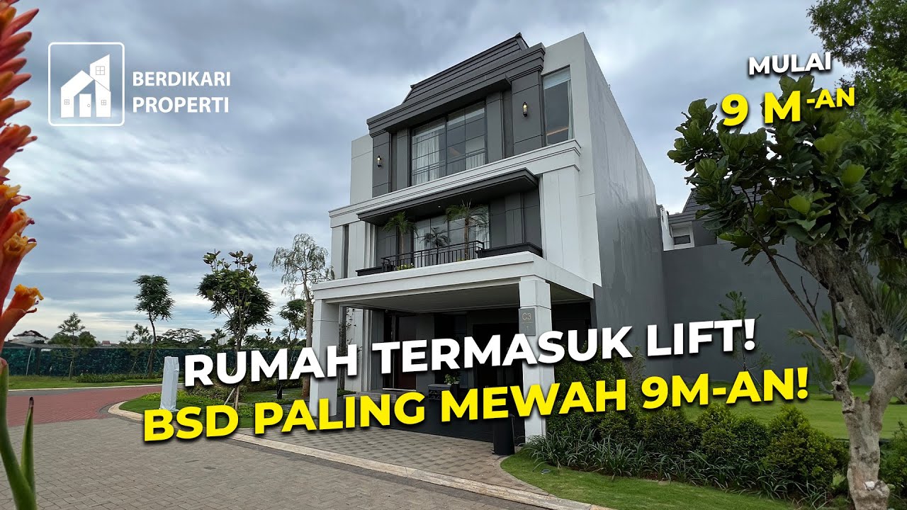 В ДОМЕ ЕСТЬ ЛИФТ! САМЫЙ РОСКОШНЫЙ 9-МЕТРОВЫЙ ДОМ В BSD! - ARMONT RESIDENCE BSD TYPE 10