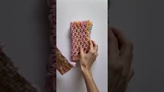 Macrame Coasters | megsmodernmacrame #shorts #maker #macrame #coaster #diy #asmr #fiberart