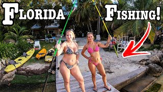 Fishing a FLORIDA RESORT EXPLORING New WATERS!!! (Crystal Clear Water!!!)