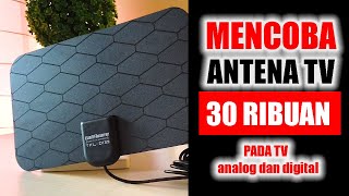 Antena 30 Ribuan Bisa Gini! Antena TV Indoor Murah - Taffware Indoor Antenna TV
