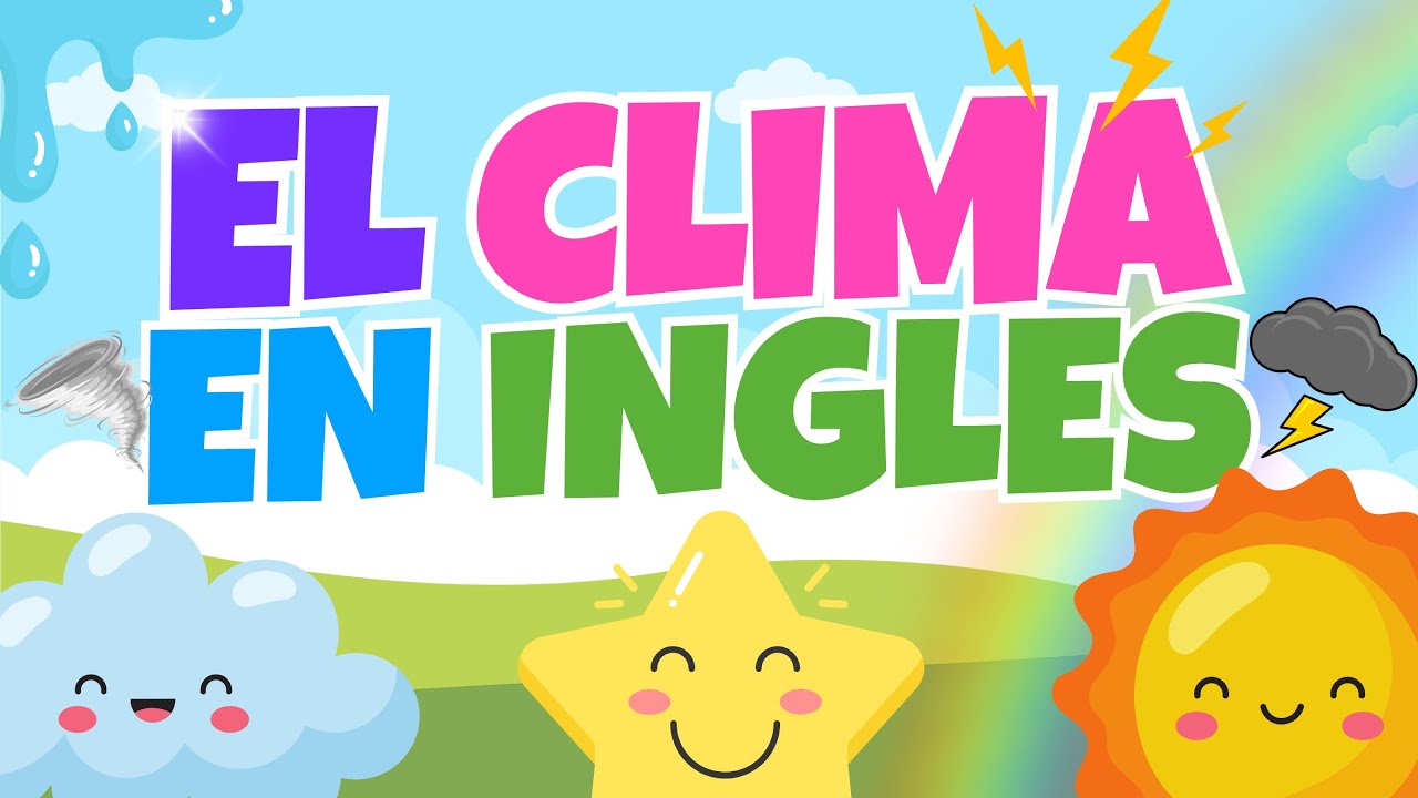 🌦️ El Clima en Inglés para Niños: Aprende Fácil y Divertido ☀️🌧️ #inglesparaniños