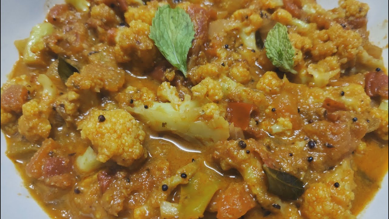 How To Cook Cauliflower Curry In Telugu