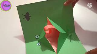 Frog greeting card | Pop up frog card | Frog greeting card making