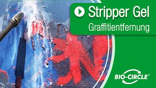 Graffiti entfernen von Klinker, Kunststoff, Glas | Graffitientfernung mit Stripper Gel