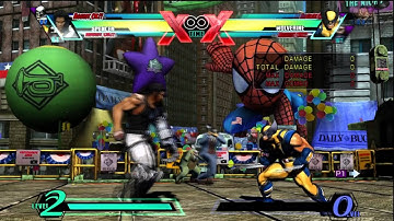 UMvC3: Spencer behind-midstage to midstage combos (1 meter)