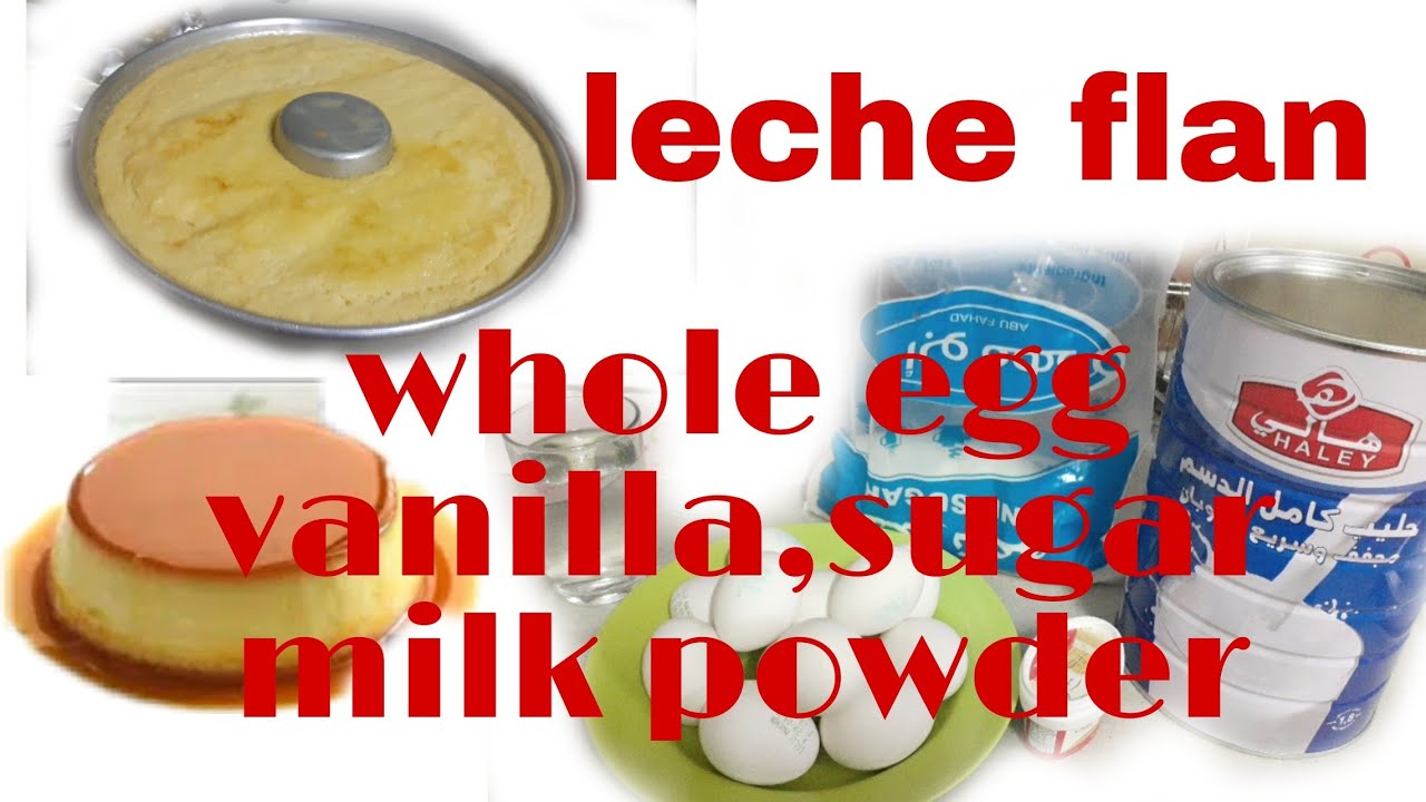 oven baked leche flan using whole egg milk powder YouTube