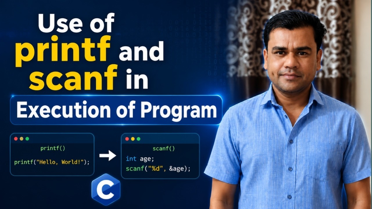 Role of printf and scanf in Program Execution - YouTube