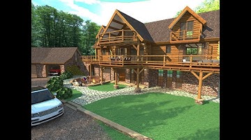 Log House Sketchup Speedbuild Part 1