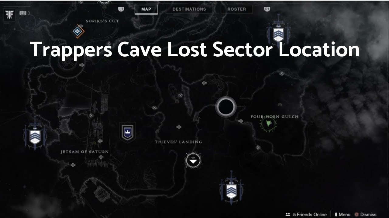 Trappers Cave Lost Sector Location Destiny 2 ForsakenOutro Song Ghosts - PV...