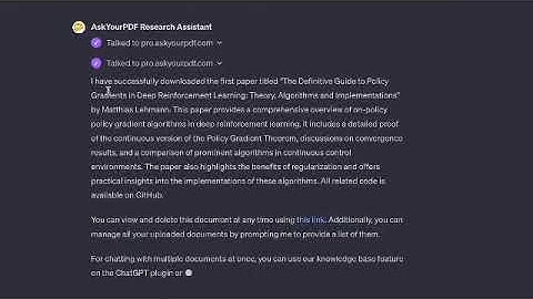Introducing AskYourPDF Research Assistant.