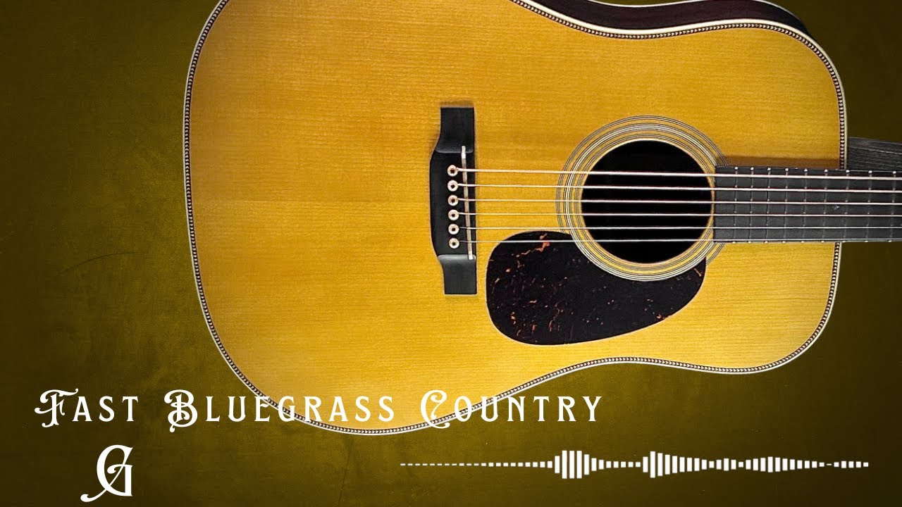 Fast Bluegrass Country Backing Track Jam Track in G - YouTube