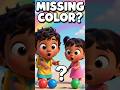 Which Color is Missing? 🌈 |Color Guessing Game for Kids |Learn Colors |YOGObabyKids #shorts#trending