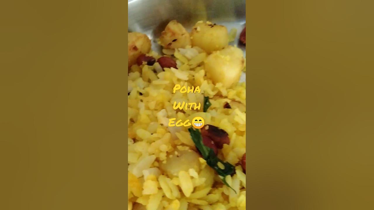 Kanda poha with boil egg for breakfast YouTube
