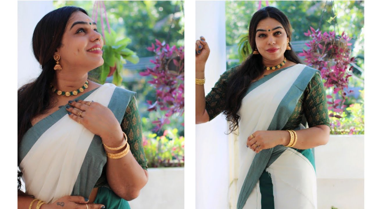 It is very easy to learn to wear Kerala saree |കേരള സാരീ ഉടുക്കാൻ പഠിക്കാം വളരെ എളുപ്പത്തിൽ |seema