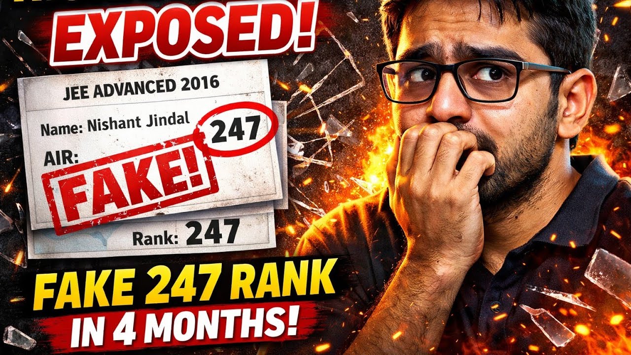 Nishant Jindal 247 rank exposed | Attention seeker nishant jindal 🤡