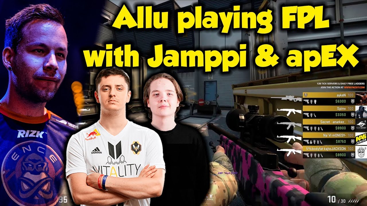 ENCE Allu playing FPL with Jamppi & apEX in Train | CSGO - YouTube