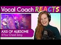 Vocal Coach reacts to Axis of Awesome - 4 Four Chord Song (Live)