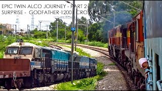 Classic TWIN ALCo Chugging, cooker sounds, high speed run | Godfather 12001| Indian Railways !!