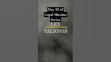 Day 33 of Legal Maxims Series: Lex Talionis : The Principle of Retributive Justice. #legalawareness